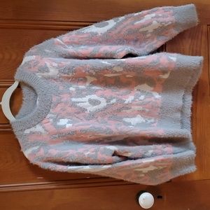 Like love oversized sweater animal print